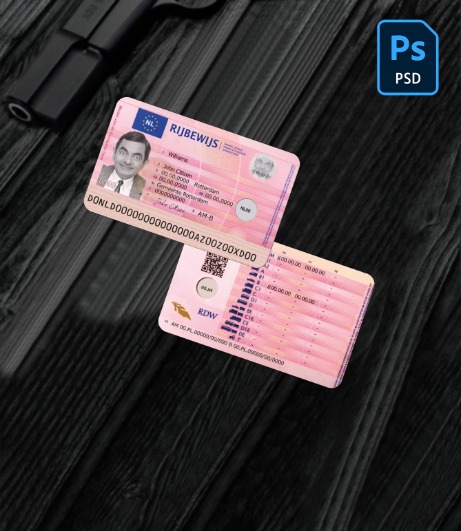 Netherlands driving license 2014-present PSD